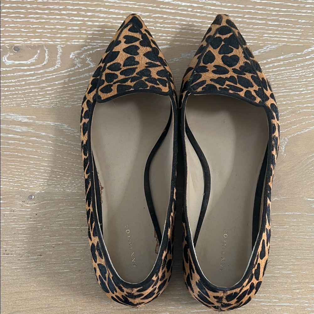 Ann Taylor Leopard Print Flats